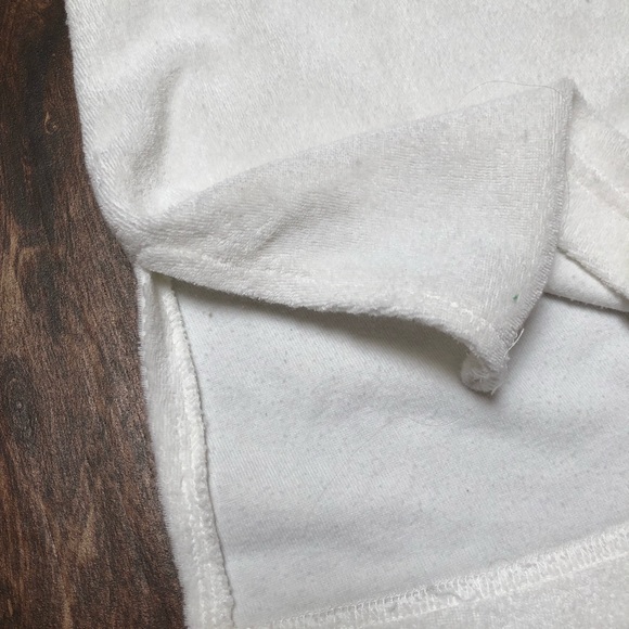 Swimsuit cover up white terry cloth halter top dress beach cover up size L - Picture 5 of 7